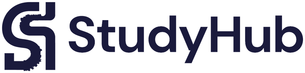StudyHub — logo negru